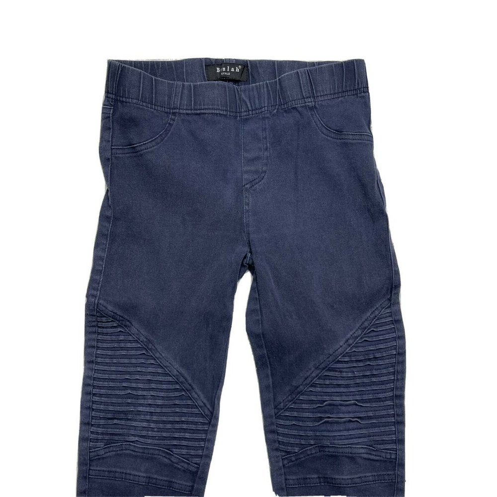 Beulah Small Blue Moto Leggings Jeggings Pants Zip - Picture 4 of 7